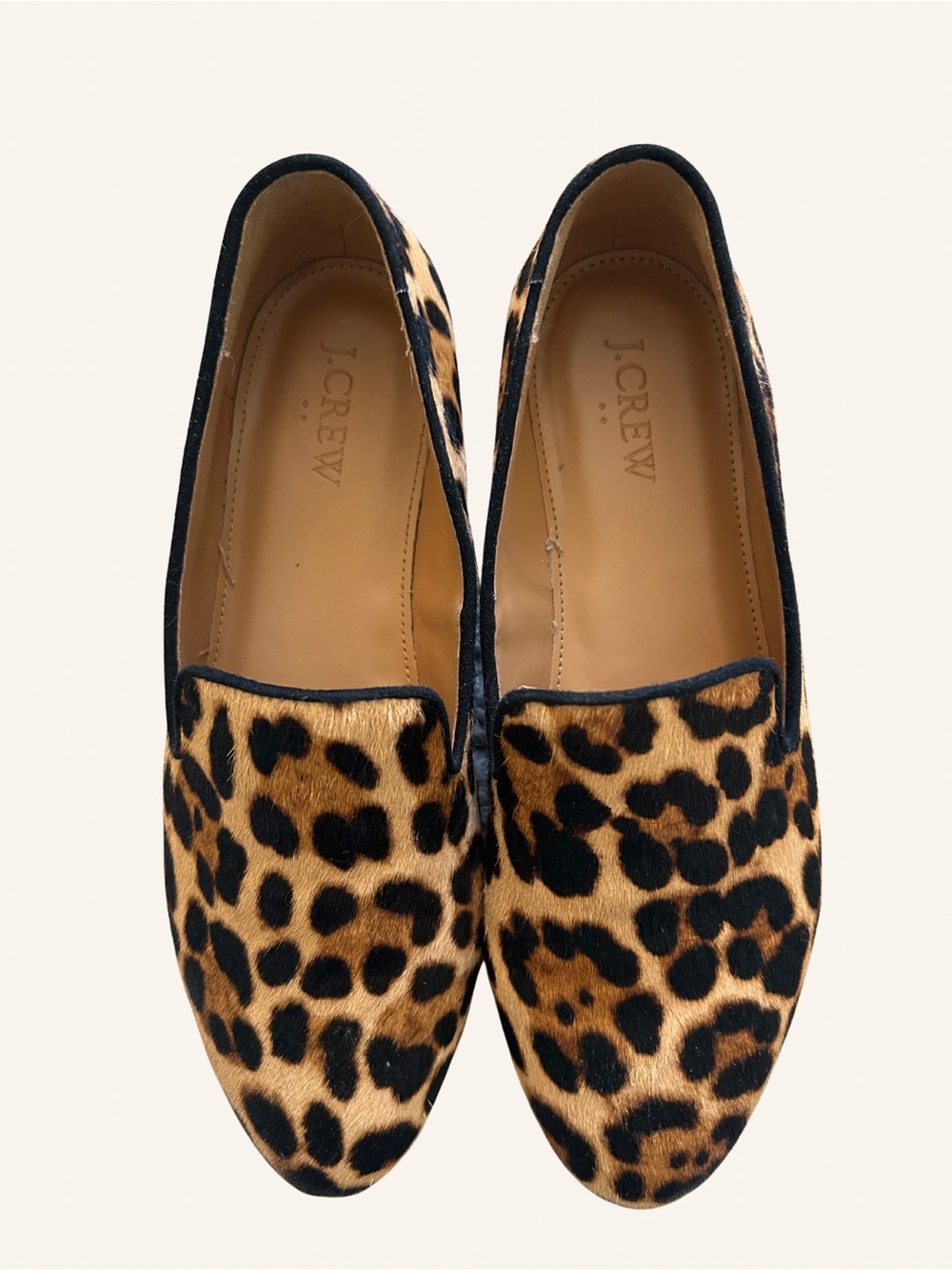 J. Crew Leopard-Print Calf hair Women’s Loafers flats - Brown and Black Size 7